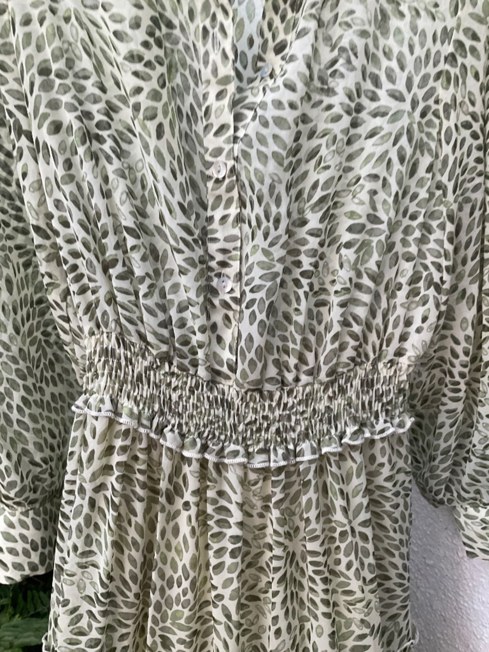 Kate & Lily Sheer Long Maxi Green Dress Size 6 - Picture 4 of 8